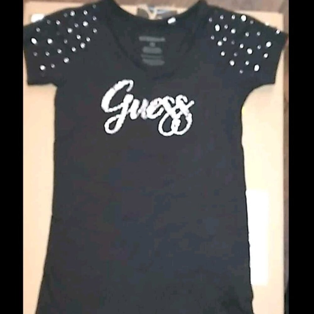 Girls Bejeweled GUESS Shirt Set 💎